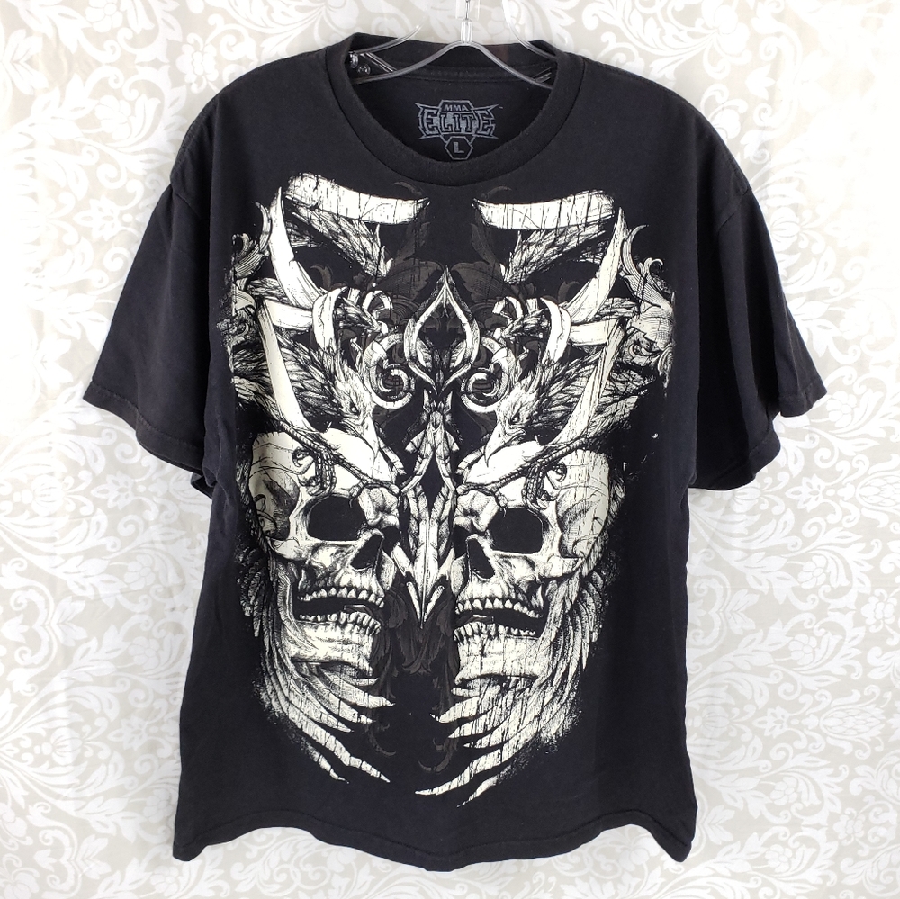 Elite MMA Graphic Short Sleeve Shirt Men's Large